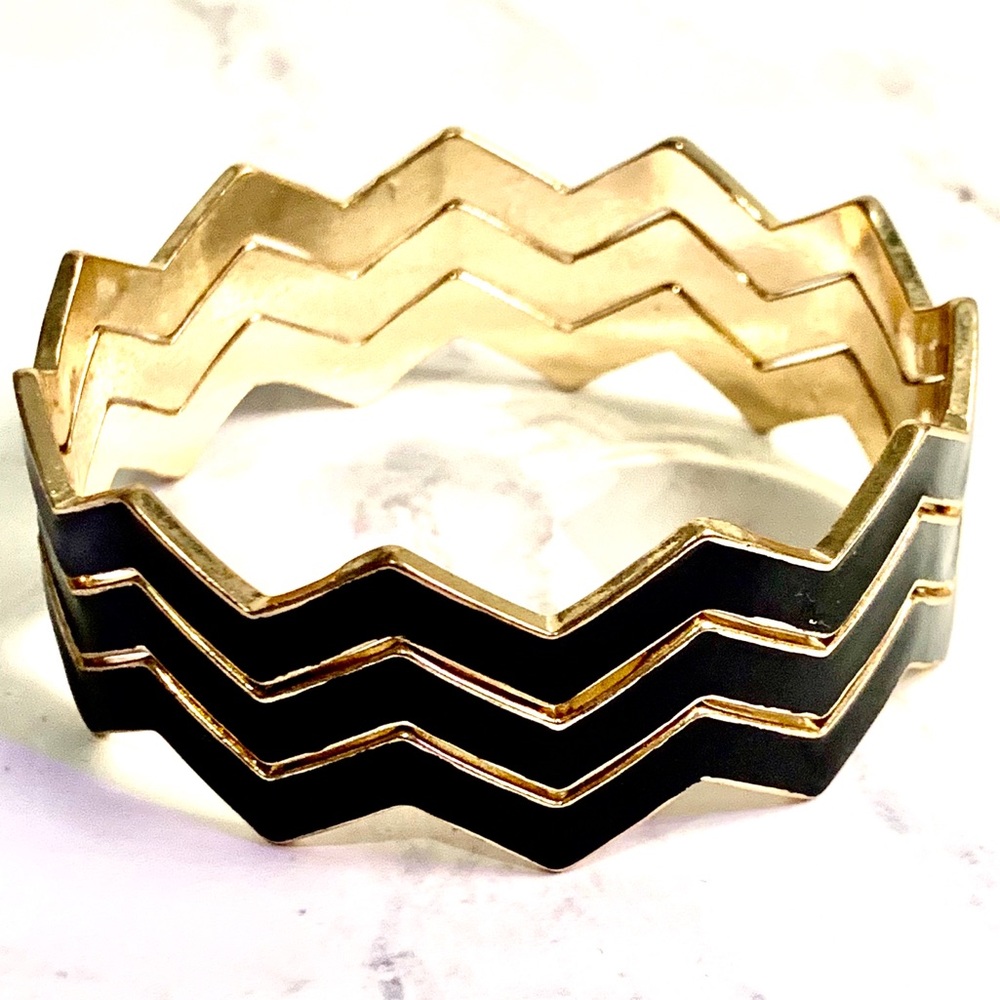 Vintage Black Bangle Bracelets
